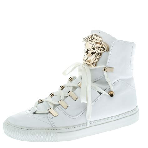 medusa high-top sneakers versace price|versace medusa detail round heels.